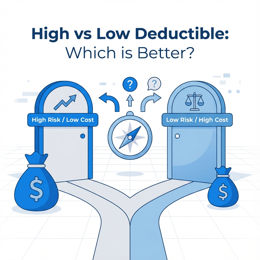 Decision path for high vs low deductible