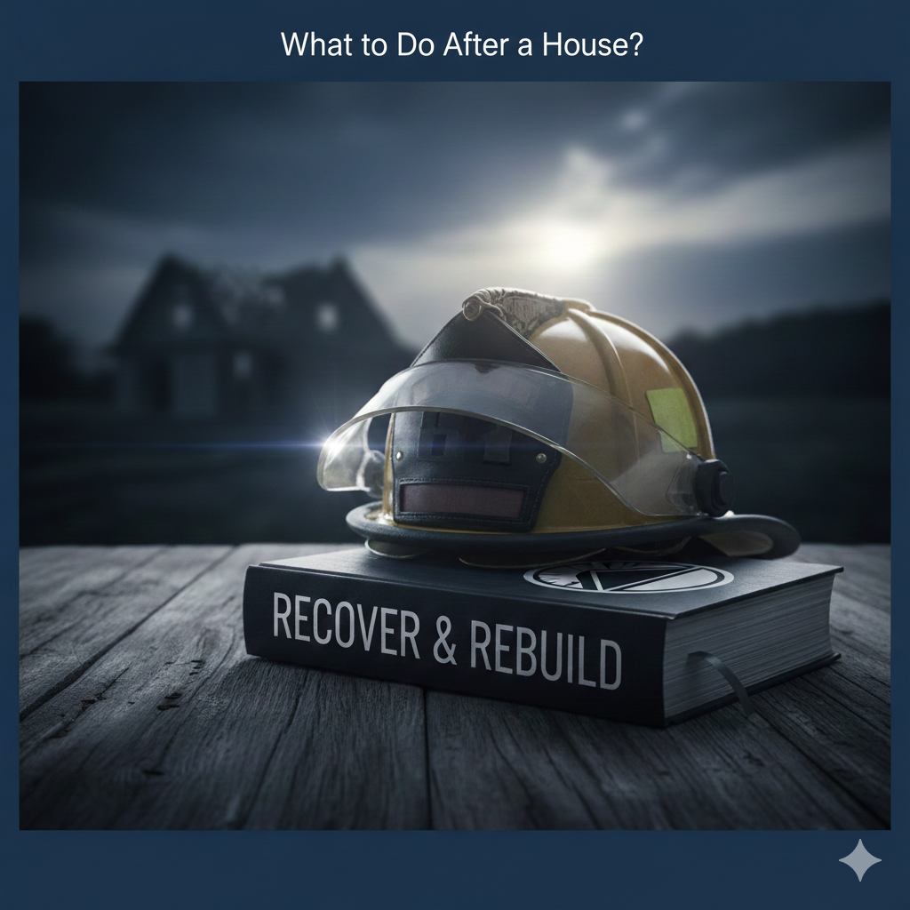 Firefighter helmet on table